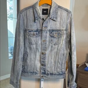 ASOS Men's Classic Distressed Blue Denim Jacket